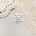 Ciondolo vintage in argento con poesia incisa su sfondo intrecciato estetico - Stile And Every Fair (10899)