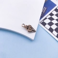 Vintage bronze conch shell charm with spiral texture and top ring for DIY jewelry making - Black Conch / 9x19mm