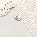 Ciondolo a cuore argento con incisione Lovely per creazione gioielli fai-da-te - Stile Lovely (10911)