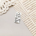 Ciondolo rettangolare in argento tibetano inciso find joy in the journey per creare gioielli - Stile Find Joy In The Journey (8991)