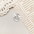 Ciondolo in argento vintage con testo inciso per la creazione di gioielli fai da te - Stile God Given You Once (10910)