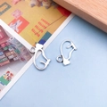 Pair of antique silver penguin alloy charms for DIY necklaces and earring accessories - Abstract Animal Pendant (10351)
