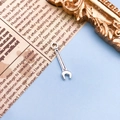 Pendentif clé en alliage argenté pour fabrication de bijoux DIY et porte-clés - Clé Argent Antique (8523)