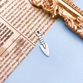 Pendentif pelle en alliage argent antique pour bijoux DIY et porte-clés artisanaux - Pelle Argent Antique (8528)