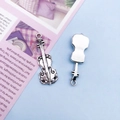 Antique silver violin alloy pendant charms for DIY jewelry making necklace accessories - Guitar Style 2