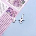 Antique silver violin alloy pendant charms for DIY jewelry making music accessories - Violin Shaped