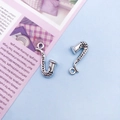 Antique silver saxophone charms for DIY jewelry making and vintage musical pendants - Saxophone Shape