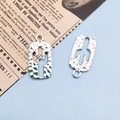 Antique silver cowboy cactus pendant with hammered texture for DIY jewelry making - Ancient Silver Cactus Style (14028) / 1 Piece (12x23mm) / Antique Silver