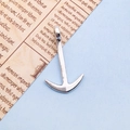 Pendente ancora nautica in lega d'argento lucido per gioielli fai-da-te e accessori - Stile Ancora (7046)