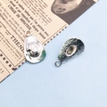 Vintage silver cowboy hat metal charms for DIY jewelry making and accessories - Ancient Silver Cowboy Hat Style (14029) / 1 Piece/Pack (12x20mm) / Antique Silver