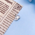 Vintage silver finish pumpkin charm made of zinc alloy with intricate floral bottom detail - Small Pumpkin Style (8104) / 10x11mm