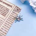 Vintage silver spider alloy charm pendant for Halloween DIY jewelry making projects - Spider Style (3582) / 15x18mm