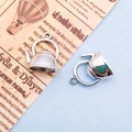 Vintage-Teekannen-Anhänger aus Zinklegierung für DIY-Schmuckherstellung und Armbänder - 1 B362-alice Teekanne - 16x21mm - 22g