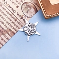 Vintage Silberanhänger Sonne und Mond aus Legierung für DIY-Schmuck und Ketten - Himmlische Ausstrahlung Stil (10944)