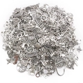 Lote de dijes surtidos de aleación de plata vintage para bisutería y manualidades DIY - Estilo Plata Antigua Mixto (HK438)