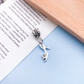 Vintage silver high heel shoe charm pendant with antique finish for bracelets - Antique Silver High Heels (11462)