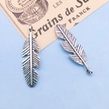 Vintage zilveren veerhangers van legering voor DIY-sieraden en armbanden - Antiek Zilver