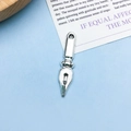 Antique silver fountain pen nib alloy charm for DIY handmade jewelry and bracelets - Antique Silver Pen Nib