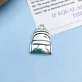Antique silver graduation backpack alloy pendant for DIY handmade jewelry and bracelets - Antique Silver Backpack