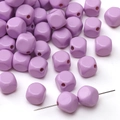Light purple 8mm acrylic cube beads with hole for DIY jewelry making and bracelets - 8mm (1.8mm Hole) / 5 Pieces / Purple