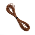 Brown minimalist waxed cord for DIY jewelry making and handmade beaded necklaces - 0.8mm (10m/Pack) / Brown