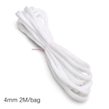 Weiße 4mm Leuchtparacord, 2 Meter Beutel, für DIY-Schmuckherstellung und Bastelarbeiten - Ca. 4mm 2M/Tasche / Weiß