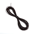 Deep coffee brown waxed cord for handmade DIY jewelry making and beaded bracelets - 0.8mm (10m/Pack) / Dark Brown