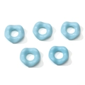 Perles en acrylique bleu ciel 16mm pour fabrication de bijoux et bracelets DIY - 16mm (Trou env. 6.5mm) / Bleu