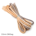 Orange-graue 3,5mm 3-strang geflochtene Baumwollschnur für DIY Schmuck 3M Beutel - Ca. 3,5mm 3m/Beutel / Herbsterne