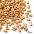 Natural wood cylindrical beads for jewelry making with 7x3mm tube shape dimensions - 20 Pcs/Pack / Light Brown Cylinder Beads (Hole approx 1.5mm)