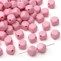 Pink 8mm acrylic square beads with rounded corners for DIY jewelry making - 8mm (1.8mm Hole) / 5 Pieces / Pink