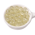 Transparent pale yellow glass beads for DIY jewelry making in a ceramic bowl - 8mm Yellow (Hole Approx 1.5mm) - 30 Pieces/Pack