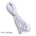 Luminous 4mm paracord rope in white pink and blue mix for DIY bracelet making 2M - Approx 4mm 2M/bag / Blue White Pink