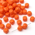 8mm vibrant orange acrylic cube beads with rounded corners for DIY jewelry making - 8mm (1.8mm Hole) / 5 Pieces / Orange