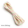 Pink and green 4mm luminous 7-strand paracord, 2M per bag for DIY bracelet making - Approx 4mm 2M/bag / Pink and Green