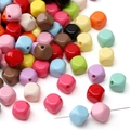 Multi-color 8mm acrylic rhombus faceted beads for DIY jewelry making and crafts - 8mm (1.8mm Hole) / 20 Pieces Set / Random Mixed Colors