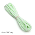 Mint green 4mm luminous paracord, 2 meters bundle for DIY handmade jewelry crafting - Approx 4mm 2M/bag / Green and White