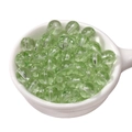 Transparent light green glass round beads for DIY handmade jewelry and bracelet making - 8mm Green (Hole Approx 1.5mm) - 30 Pieces/Pack
