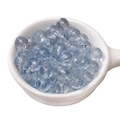 Light blue translucent glass beads in ceramic bowl for DIY jewelry making - 8mm Light Blue (Hole Approx 1.5mm) - 30 Pieces/Pack