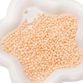 Pearly pink irregular glass pebble beads for DIY jewelry making in a white ceramic dish - Approx 2-6mm No Hole 30g/Pack / Orange