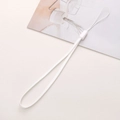 White braided polyester lanyard for DIY phone accessories and handmade jewelry making - 10 Pieces/Pack, Total length approx 17.5cm / White