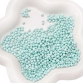 Irregular light blue pearlescent glass pebble beads for DIY jewelry making - Approx 2-6mm No Hole 30g/Pack / Aqua