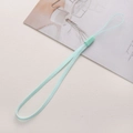 Mint green braided nylon wrist lanyard for mobile phones and cameras with secure loop - 10 Pieces/Pack, Total length approx 17.5cm / Light Cyan