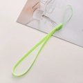 Neon green braided polyester lanyard for DIY jewelry making and phone accessories - 10 Pieces/Pack, Total length approx 17.5cm / Fluorescent Green