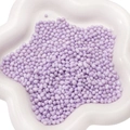 Irregular 2-6mm light purple pearlescent glass pebbles in a white ceramic dish - Approx 2-6mm No Hole 30g/Pack / Purple