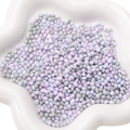 Irregular 2-6mm pearlescent glass pebble beads in light purple and silver grey - Approx 2-6mm No Hole 30g/Pack / Purple Gray Mix