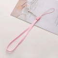 Pink braided polyester wrist strap with matching plastic buckle for DIY accessories - 10 Pieces/Pack, Total length approx 17.5cm / Pink