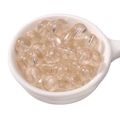 Champagne round transparent glass beads for DIY jewelry making in a white bowl - 10mm Nude (Hole Approx 1.5mm) - 20 Pieces/Pack