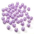 12mm light purple and white striped acrylic watermelon beads for DIY jewelry - 12mm Aperture 2.8mm 10 Pieces Pack / Purple