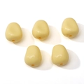 Pale yellow acrylic corn-shaped beads for DIY necklaces and handmade jewelry making - Pale Yellow